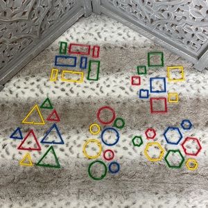 NWT! Colorful Shapes connectivity learning game educational preschool homeschool